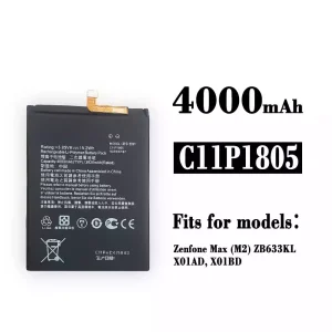 New phone battery C11P1805 for Asus Zenfone Max (M2)