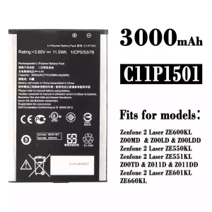 New phone battery C11P1501 for Asus Zenfone 2 Laser ZE600KL /ZE601KL/ZE550KL / ZE551KL