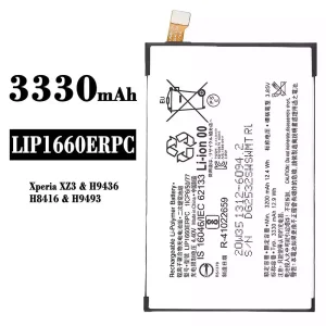 New phone battery LIP1660ERPC for Sony Xperia XZ3