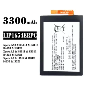 New phone battery LIP1654ERPC for Sony Xperia XA2 / Xperia L2 / Xperia L3