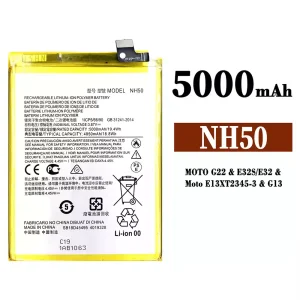 New phone battery NH50 for Motorola MOTO G22 / E32S / E32 / E13 / G13 / K15+