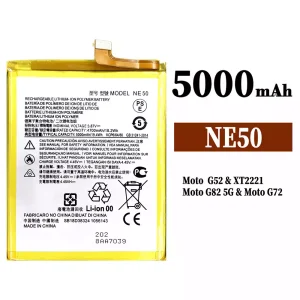 New phone battery NE50 for Motorola MOTO G52 / MOTO G82 5G / MOTO G72