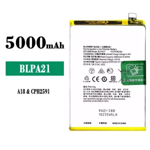 New phone battery BLPA21 for OPPO A18
