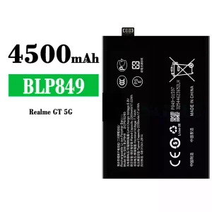 New phone battery BLP849 for OPPO Realme GT 5G