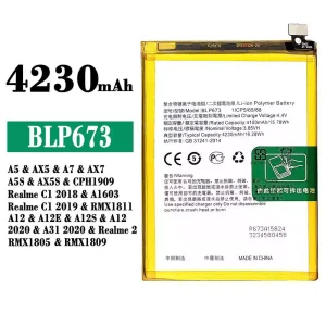 New phone battery BLP673 for OPPO A5 / AX5 / A7 / AX7 / A5S / AX5S / A12 / A12E / A12S / A12 2020 / A31 2020 / Realme 2/Realme C1 2018 / Realme C1 2019