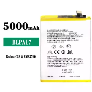 New phone battery BLPA17 for OPPO Realme C53 / C67 NFC / C65 4G / C67 4G