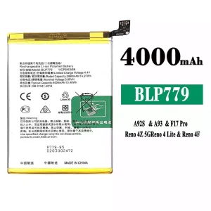 New phone battery BLP779 for OPPO A92S / A93 / F17 Pro / Reno 4Z 5G / Reno 4 Lite / Reno 4F