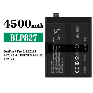 New phone battery BLP827 for OnePlus 9 Pro