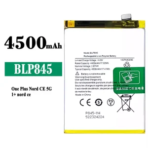 New phone battery BLP845 for OnePlus Nord CE