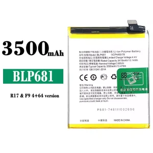 New phone battery BLP681 for OPPO R17 / F9 4+64 version