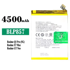 New phone battery BLP857 for OPPO Realme Q3 Pro / GT NEO / X7 Max
