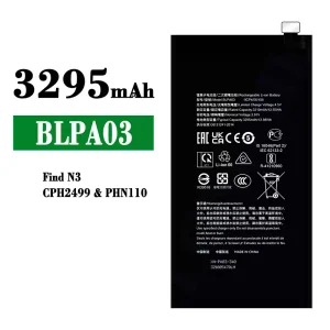 New phone battery BLPA03 for OPPO Find N3