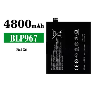 New phone battery BLP967 for OPPO Find X6