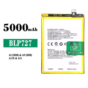 New phone battery BLP727 for OPPO A5 2020 / A9 2020 / A11X / A11