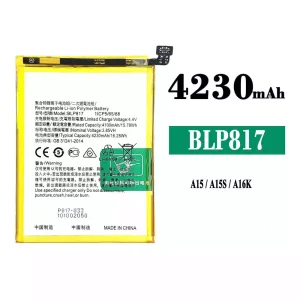 New phone battery BLP817 for OPPO A15 /A15S /A16K