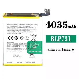 New phone battery BLP731 for OPPO Realme 5 Pro /Realme Q