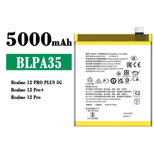 New phone battery BLPA35 for OPPO Realme 12 Pro Plus