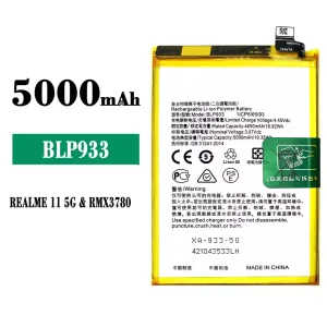 New phone battery BLP933 for OPPO Realme 11 / Realme K10