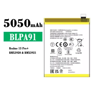 New phone battery BLPA91 for OPPO Realme 13 Pro Plus
