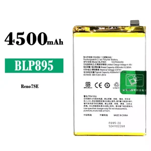 New phone battery BLP895 for OPPO Reno 7 SE