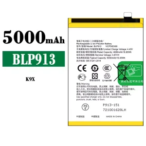New phone battery BLP913 for OPPO K9X
