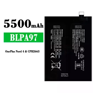 New phone battery BLPA97 for OPPO OnePlus Nord 4