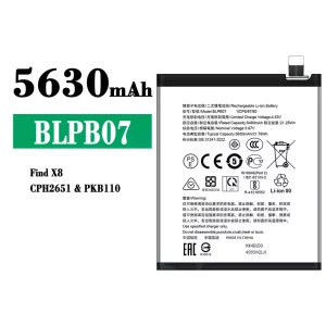 New phone battery BLPB07 for OPPO Find X8