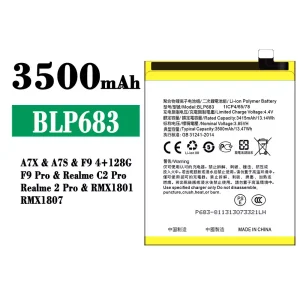 New phone battery BLP683 for OPPO A7X / A7S / F9 Pro / Realme C2 Pro / Realme 2 Pro