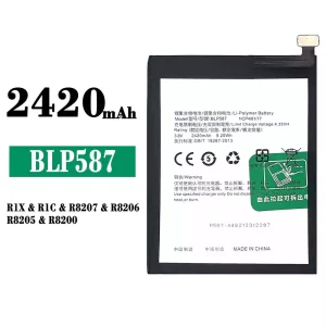 New phone battery BLP587 for OPPO R1X/R1C