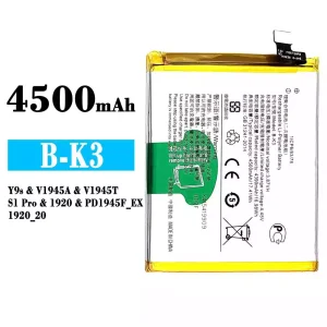 New phone battery B-K3 for VIVO Y9s / S1 Pro