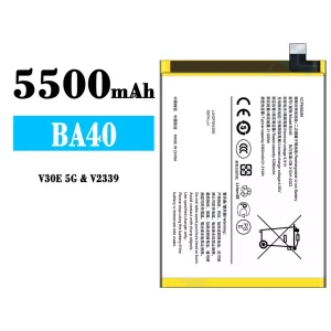 New phone battery BA40 for VIVO V30E 5G