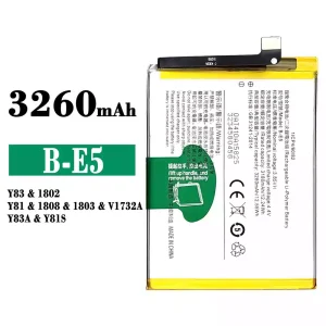 New phone battery B-E5 for VIVO Y83/Y81/Y83A/Y18S