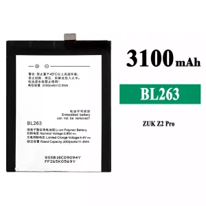 New phone battery BL263 for Lenovo ZUK Z2 Pro