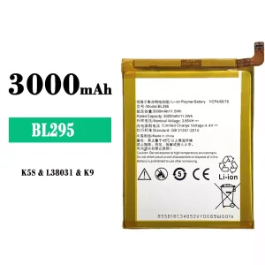 New phone battery BL295 for Lenovo K5S/K9