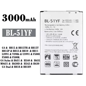 New phone battery BL-51YF for LG G4 /G4 Stylus / G4 Dual