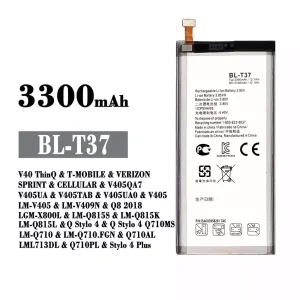 New phone battery BL-T37 for LG V40 ThinQ / Q8 2018 / Q Stylo 4 / Stylo 4 Plus