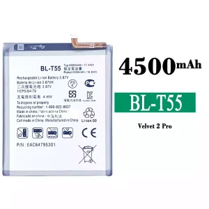 New phone battery BL-T55 for LG Velvet 2 Pro