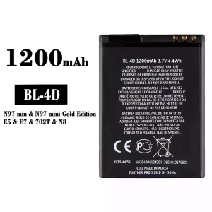 New phone battery BL-4D for Nokia N97 mini/E5/E7/702T/N8