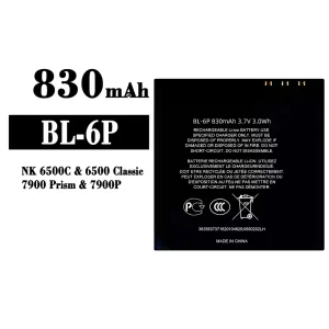 New phone battery BL-6P for Nokia NK 6500C/7900/7900P
