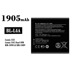 New phone battery BL-L4A for Nokia Lumia 535