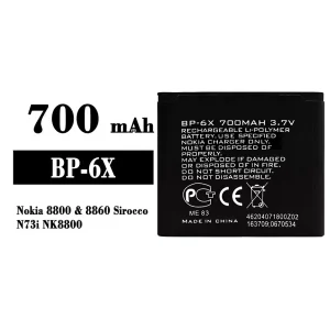 New phone battery BP-6X for Nokia 8800/8860 Sirocco/N73i