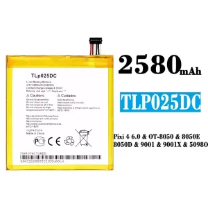 New phone battery TLp025DC for Alcatel Pixi 4 6.0