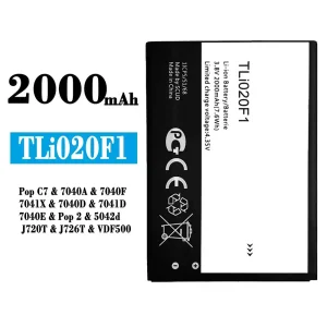 New phone battery TLi020F1 for Alcatel Pop C7 / Pop 2