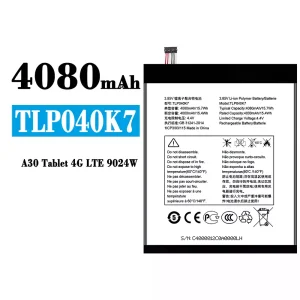 New phone battery TLP040K7 for Alcatel A30 Tablet 4G LTE 9024W