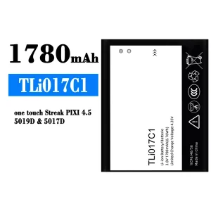 New phone battery TLi017C1 for Alcatel One Touch Streak PIXI 4.5