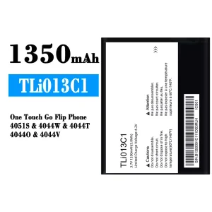 New phone battery TLi013C1 for Alcatel One Touch Go Flip Phone 4051S/4044W/4044T/4044O/4044V