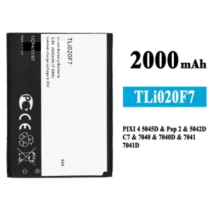 New phone battery TLi020F7 for Alcatel PIXI 4 5.0 5045J/5045T/5045D