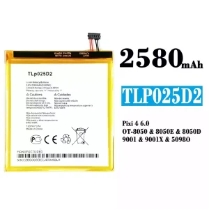 New phone battery TLP025D2 for Alcatel Pixi 4 6.0