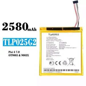 New phone battery TLP025G2 for Alcatel Pixi 4 7.0