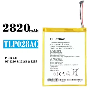 New phone battery TLp028AC for Alcatel Pixi 3 7.0